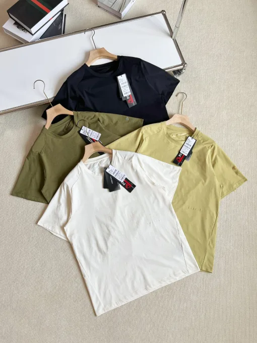 Bestseller Descente Kurzarmhemden Schwarz Baumwolle Urban Luxury
