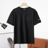 Premium Chrome Hearts Kurzarm Schwarz Baumwolle Bestickt Luxus