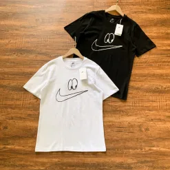 Premium Nike Kurzarm Schwarz Baumwolle Klassisch Luxus