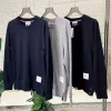Premium Thom Browne Sweatshirts Schwarz Strick Klassischer Stil
