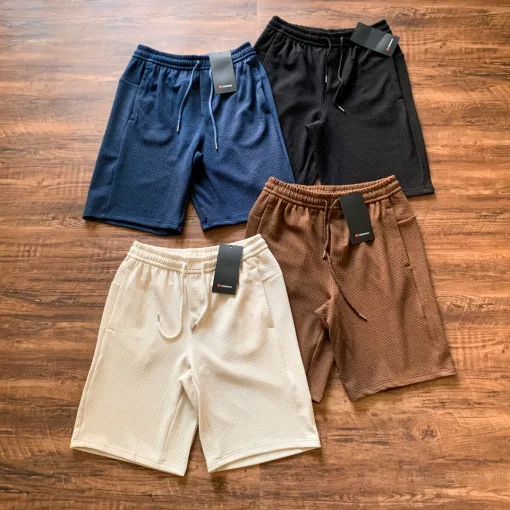 Luxuriöse Lululemon Shorts, schwarze Strick-Kollektion, atmungsaktiv