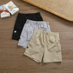 Premium Qualität Descente Shorts Schwarz Logo Luxus