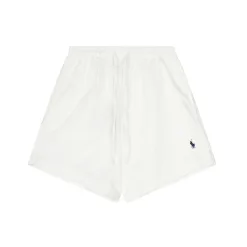 Hochwertige Ralph Lauren Shorts in schwarzem Nylon mit Logo-Design