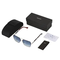 Hochwertige Prada Sonnenbrille Blau Gradient Luxus