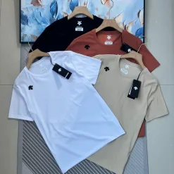 Bestseller Descente Kurzarm-Kollektion aus schwarzer Seide mit atmungsaktivem Design