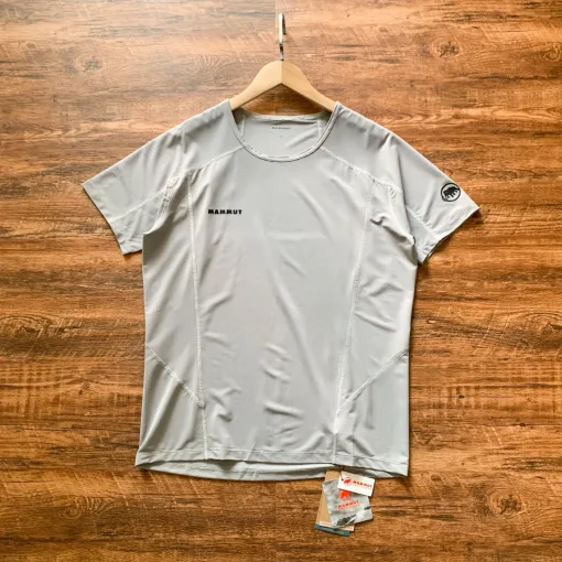 Luxus Mammut Kurzarm Weiß Polyester Atmungsaktiv Stil