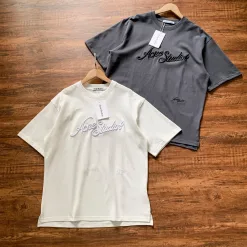 Bestseller Acne Studios Kurzarm Schwarz Baumwolle Logo Luxus
