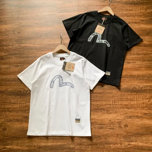 Luxus-Kollektion „The North Face“ mit kurzen Ärmeln und weißem Baumwolldruck