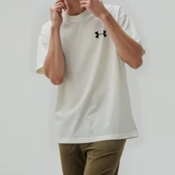 Luxus-Langarmshirt aus schwarzer Baumwolle im klassischen Stil von Under Armour