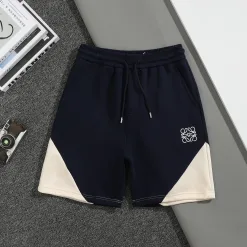 Bestseller Loewe Shorts Blaue Baumwolle Klassische Kollektion
