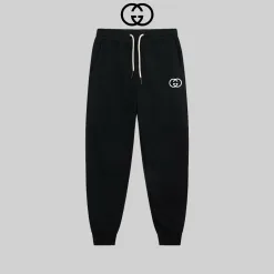 Hochwertige Gucci Jogginghose aus der Black Logo Collection
