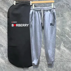 Luxus Burberry Jogginghose Schwarz Print Luxus