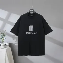 Premium Balenciaga Kurzarm Baumwolle Klassischer Stil
