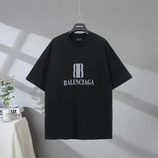 Premium Balenciaga Kurzarm Baumwolle Klassischer Stil