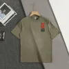 Premium Qualität Loewe Kurzarm Grün Baumwolle Washed Style