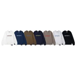 Luxuriöse Carhartt Sweatshirts aus schwarzer Baumwolle, klassische Kollektion