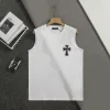 Hochwertige Chrome Hearts Ärmellose schwarze Baumwolle Minimalistischer Luxus