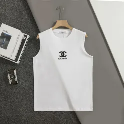 Premium Qualität Chanel Ärmellos Schwarz Baumwolle Klassisch Luxus