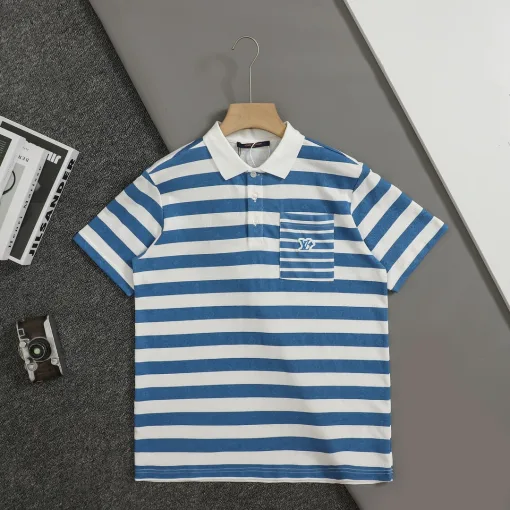 Luxus-Kollektion „Kurzarmhemden“ aus weißer Baumwolle von Louis Vuitton