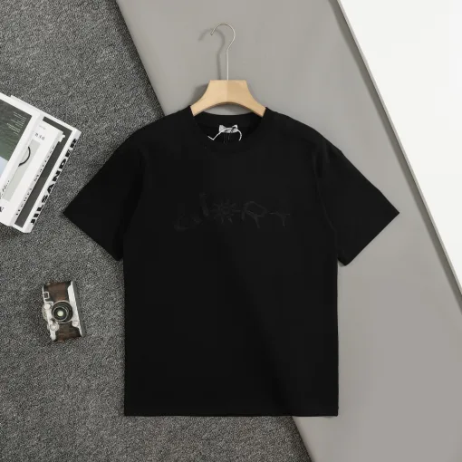 Bestseller: Dior Kurzarm-Logo-Stil aus weißer Baumwolle
