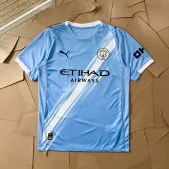 Premium Qualität Puma Kurzarm Blau Jersey Klassischer Stil