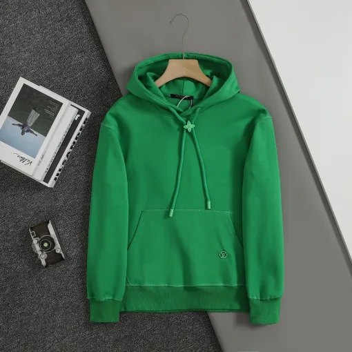 Luxus-Sweatshirts von Louis Vuitton aus schwarzer Baumwolle mit Stickerei