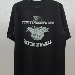 Bestseller Margiela T-Shirts Schwarz Baumwolle Print Luxus