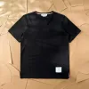 Luxus Thom Browne Kurzarm Weiß Baumwolle Solid Luxus