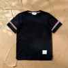 Premium Thom Browne Kurzarm-Kollektion aus weißer Baumwolle