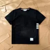 Premium Thom Browne Kurzarm Weiß Baumwolle Stil