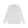 Hochwertige Ralph Lauren Langarmshirts aus gewaschener weißer Baumwolle