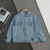 Hochwertige Louis Vuitton Jacken Blue Denim Monogram Collection