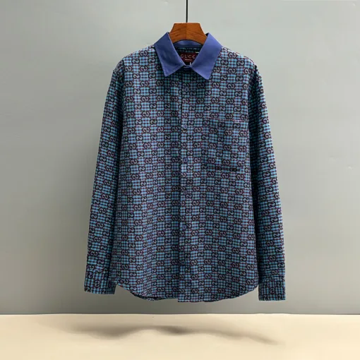 Luxus Gucci Hemd Baumwolle Jacquard Luxus