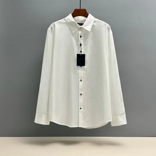 Hochwertiges Louis Vuitton Hemd Seidenjacquard Luxus