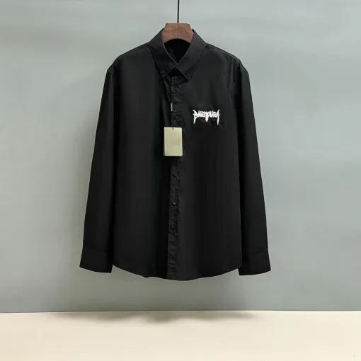 Hochwertiges Balenciaga-Hemd mit Luxus-Stickerei