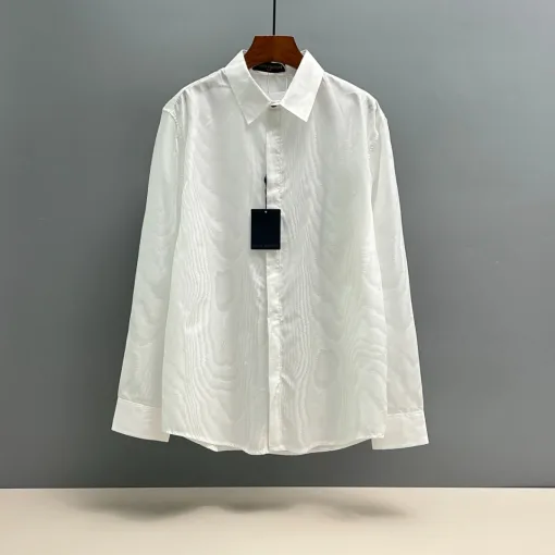 Luxus Louis Vuitton Hemd Seide Jacquard Luxus