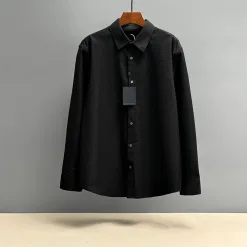 Hochwertiges Louis Vuitton Hemd aus Baumwoll-Jacquard-Kollektion