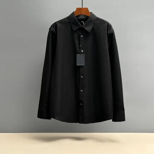 Hochwertiges Louis Vuitton Hemd aus Baumwoll-Jacquard-Kollektion