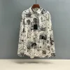 Premium Qualität Louis Vuitton Hemden Seidendruck Luxus
