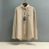 Premium Qualität Ralph Lauren Hemd Leinen Bestickt Luxus