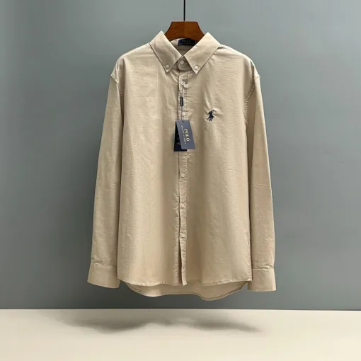 Premium Qualität Ralph Lauren Hemd Leinen Bestickt Luxus