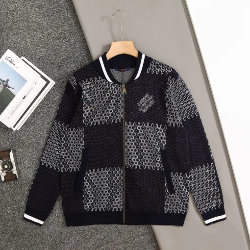 Luxus Louis Vuitton Pullover Weiße Wolle Minimalistischer Luxus
