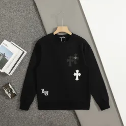 Meistverkaufte Chrome Hearts Sweatshirts Weiße Lederbestickte Kollektion
