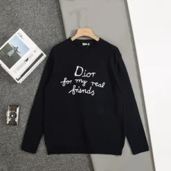 Hochwertiger Dior Pullover in Blau mit Monogramm-Kollektion