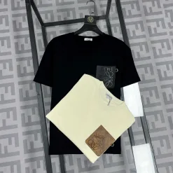 Luxus Loewe Kurzarm Leder Klassischer Stil