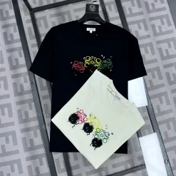 Premium Loewe Kurzarm Baumwolle Klassisch Luxus