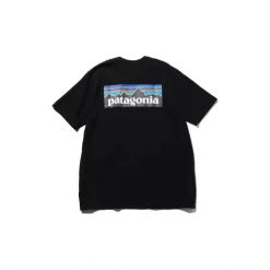 Premium Qualität Patagonia Kurzarm Blau Baumwolle Druck Luxus