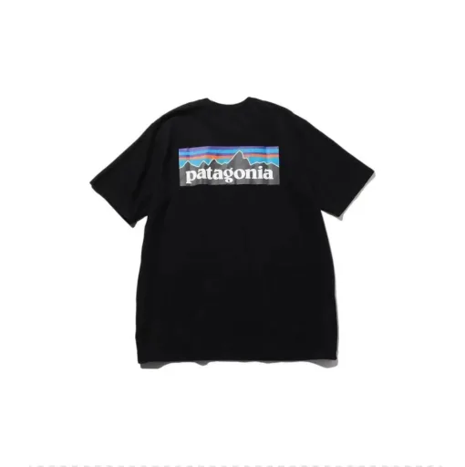 Premium Qualität Patagonia Kurzarm Blau Baumwolle Druck Luxus