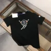 Luxus-Kollektion mit kurzen Ärmeln aus schwarzer Baumwolle von Moncler