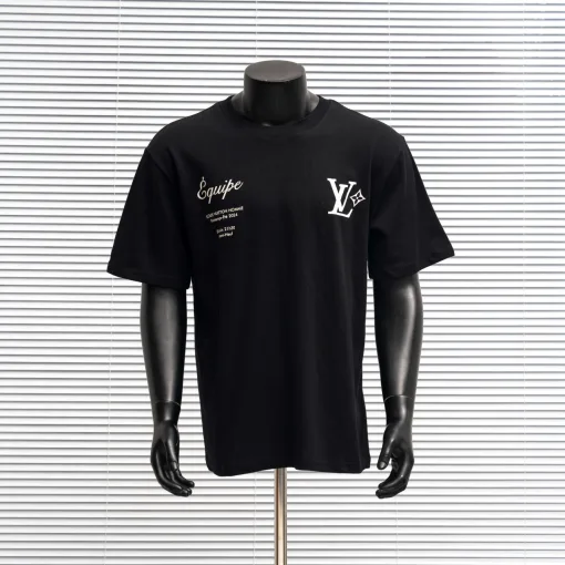 Premium Louis Vuitton Kurzarm Baumwolle Luxus